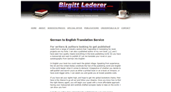 Desktop Screenshot of birgittlederer.com